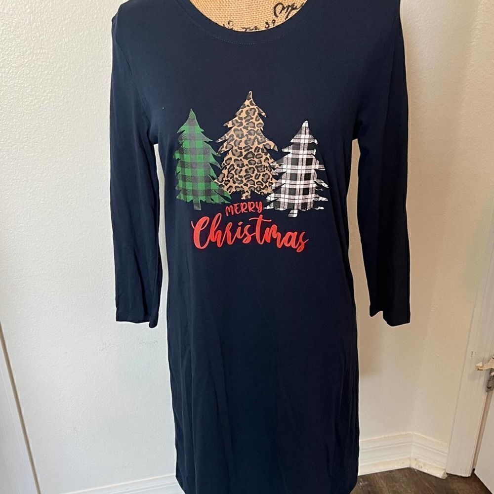 Kiwi Fresh Christmas T-Shirt Dress-Size Small‎